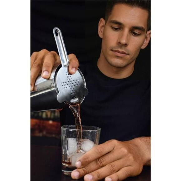 Stainless Steel Cocktail Strainer Bar Tool Set with Spoon Jigger for Mixing - Picture 4 of 7